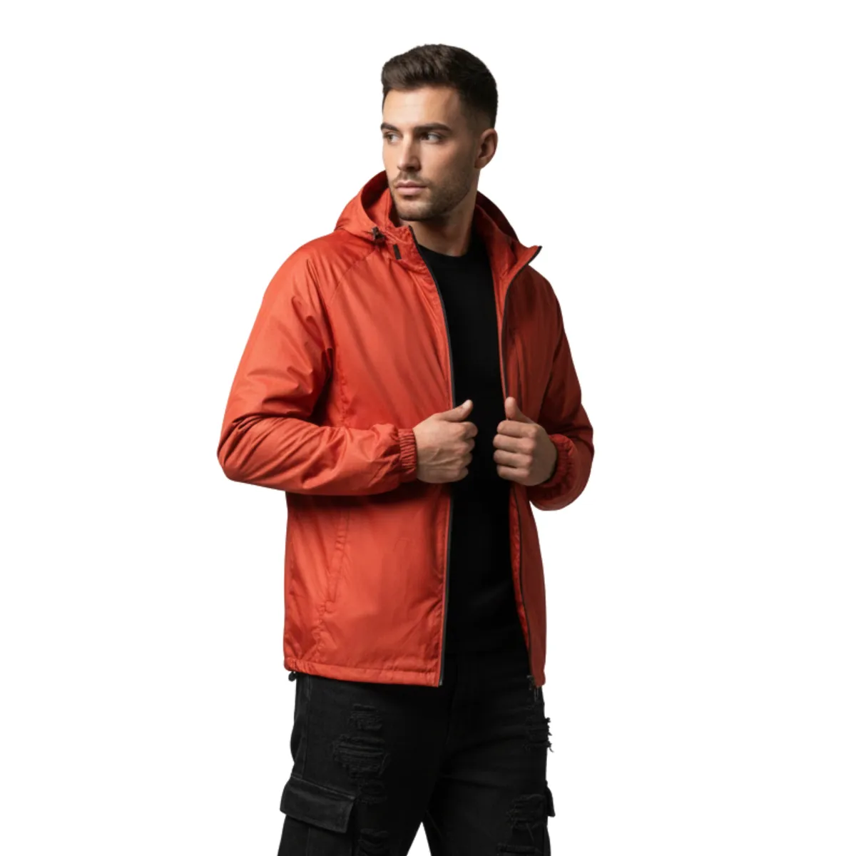 D'JOE - Chaqueta Cortaviento Impermeable Hombre