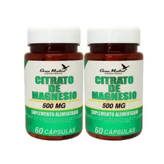 GREEN MEDICAL - Citrato De Magnesio 60 Capsulas 500mg.