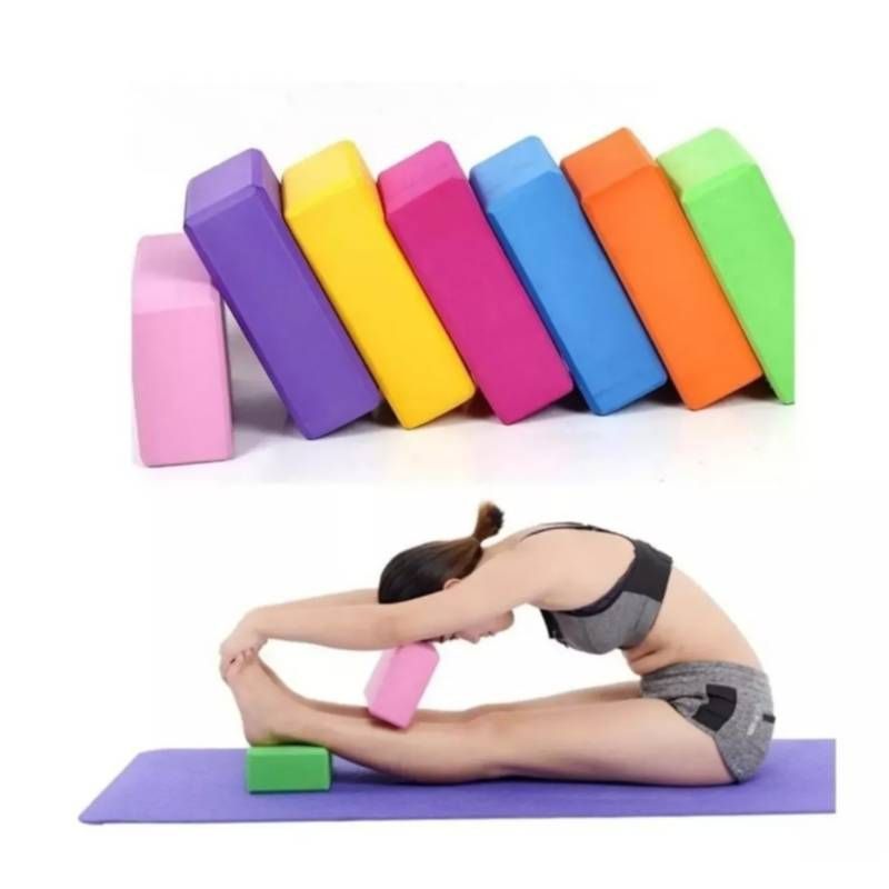 GENERICO - Fitness Yoga Ladrillo Goma Eva Bloque Pilates Deporte 180g