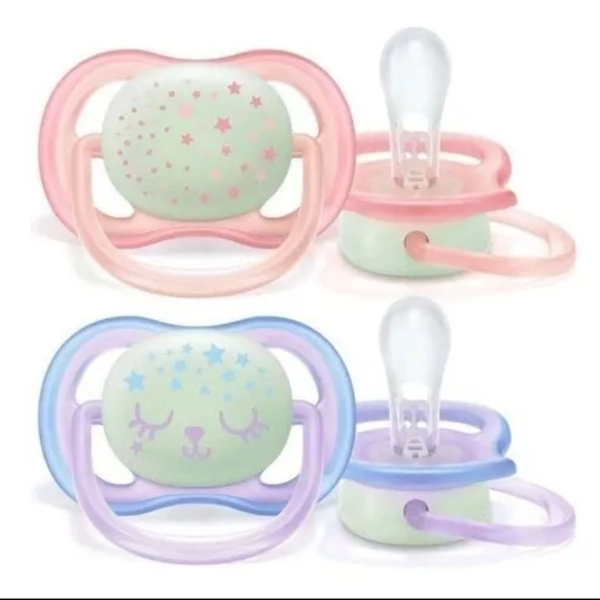 PHILIPS - Philips Avent Chupete Ultra Air  NIGHT 06 meses rosa