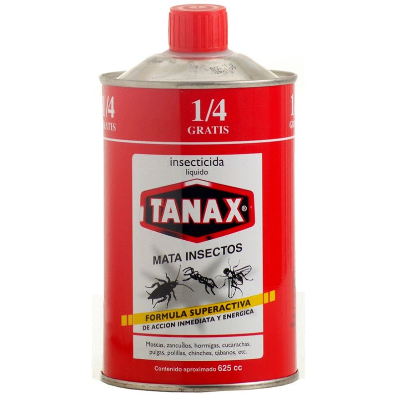 MOHICAN - INSECTICIDA TANAX LIQUIDO TARRO 500 CC + 1/4 GRATIS