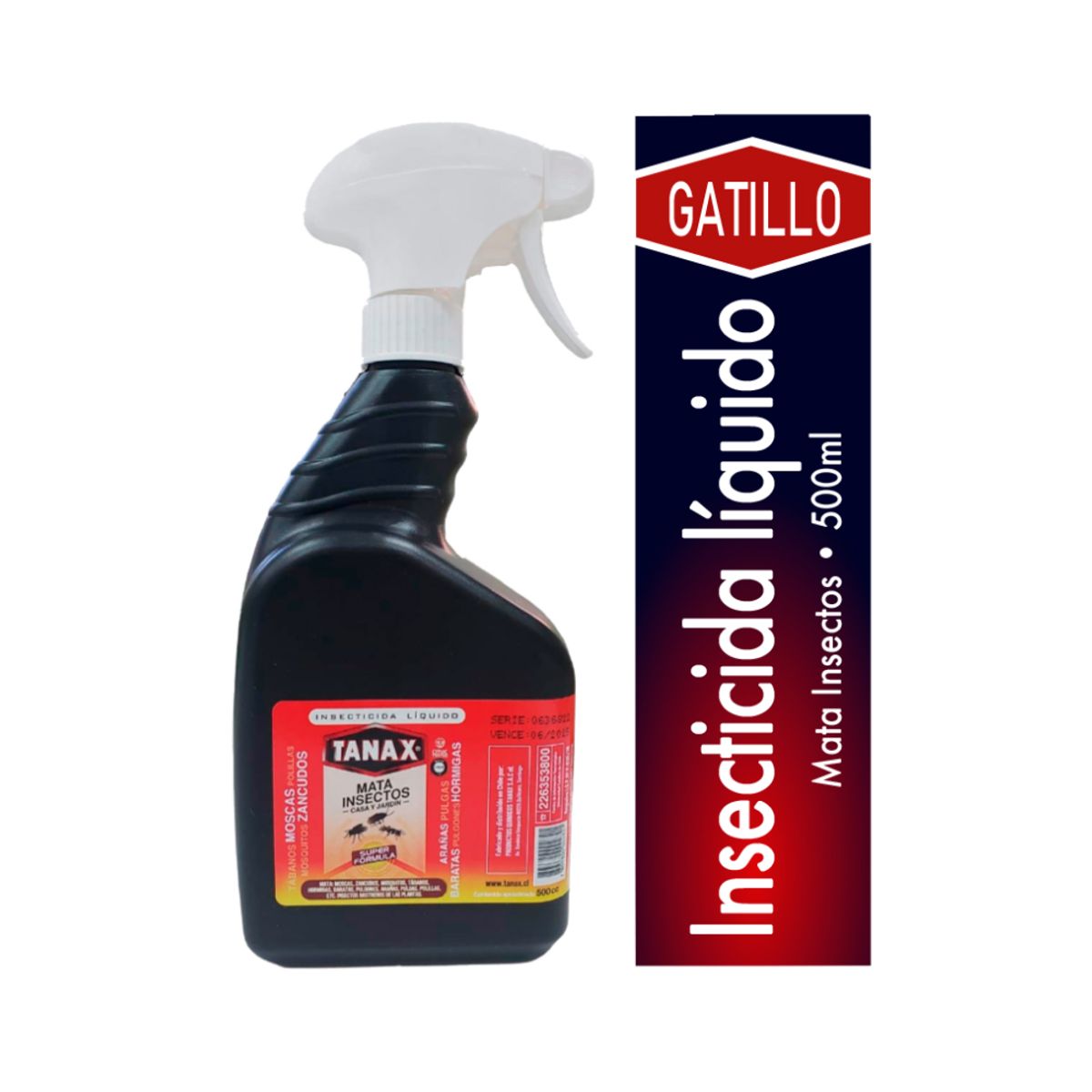 MOHICAN - INSECTICIDA TANAX LIQUIDO BOTELLA DE 500 CC CON ATOMIZADOR