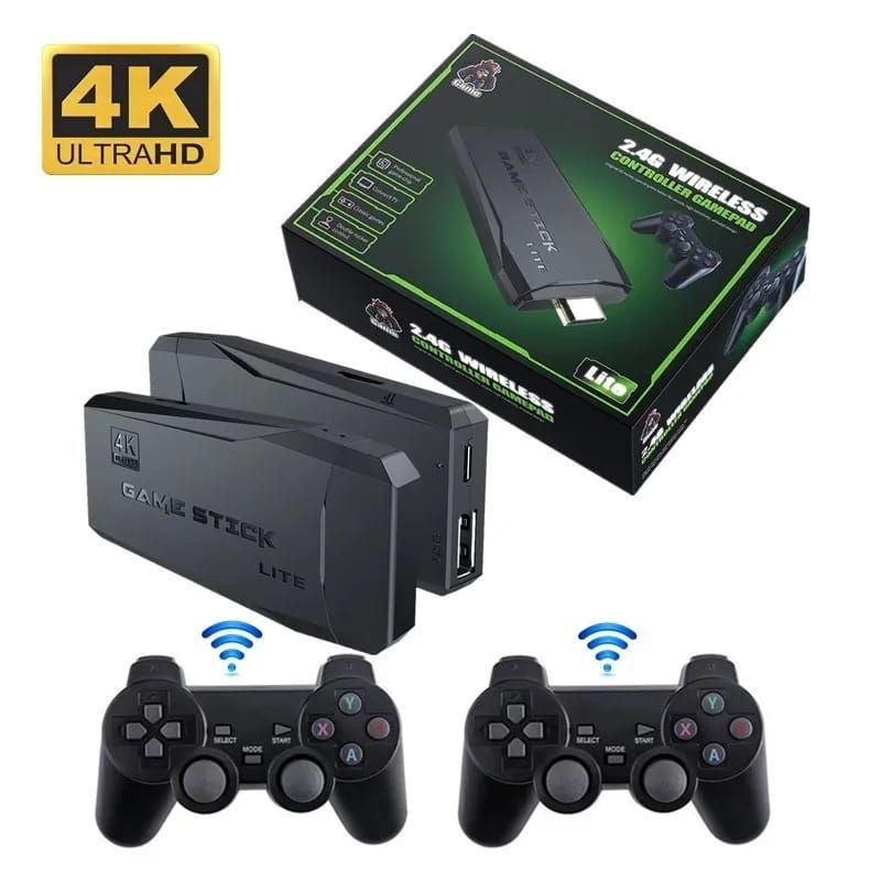 GENERICO - Consola Game Stick 4K 10.000 Juegos Retros
