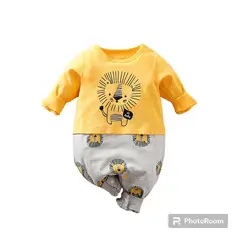 ANGO - Enterito Algodón UNISEX León Amarillo