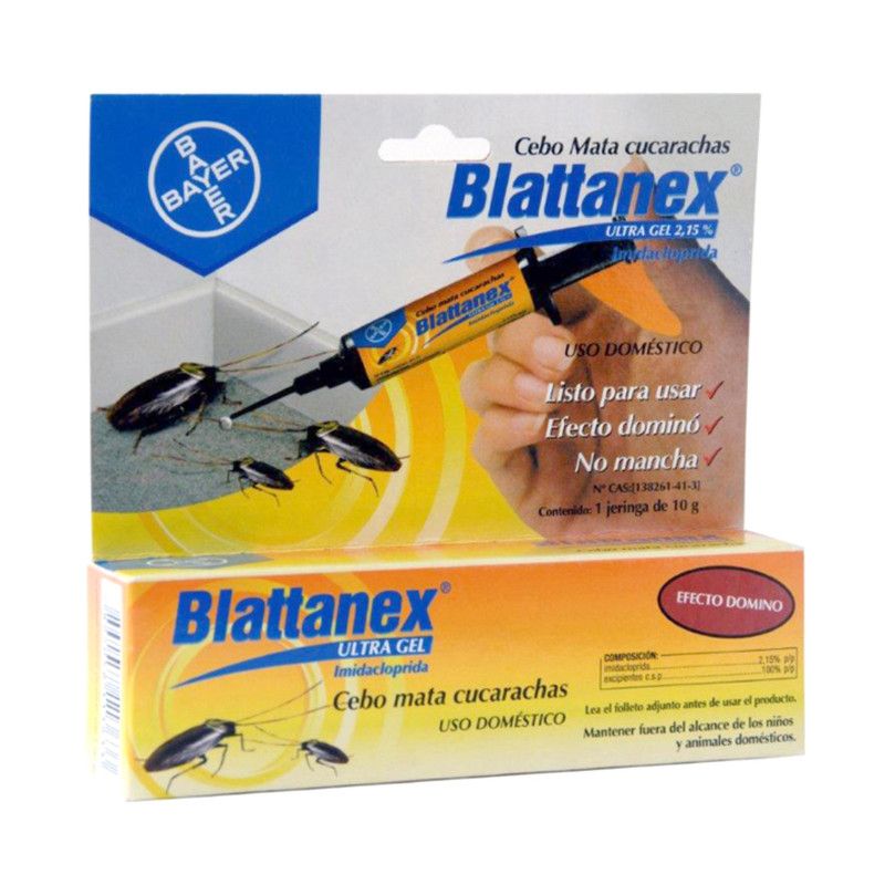 MOHICAN - INSECTICIDA BAYER BLATTANEX JERINGA MATA CUCARACHAS 10 GRS