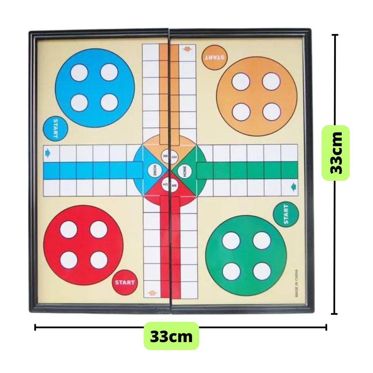 GENERICO - LUDO Magnético Tablero 33cm x 33cm Juego Viajero