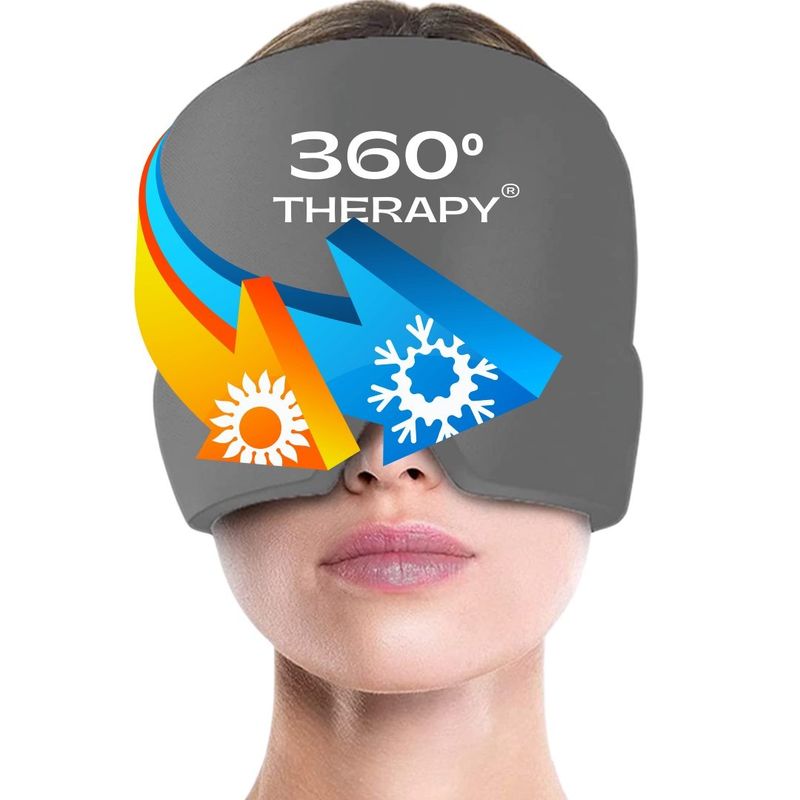 360 THERAPY - Gorro de Gel Sólido para Alivio de Migraña de 360º THERAPY® - Gris