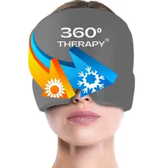 360 THERAPY - Gorro de Gel Sólido para Alivio de Migraña de 360º THERAPY® - Gris