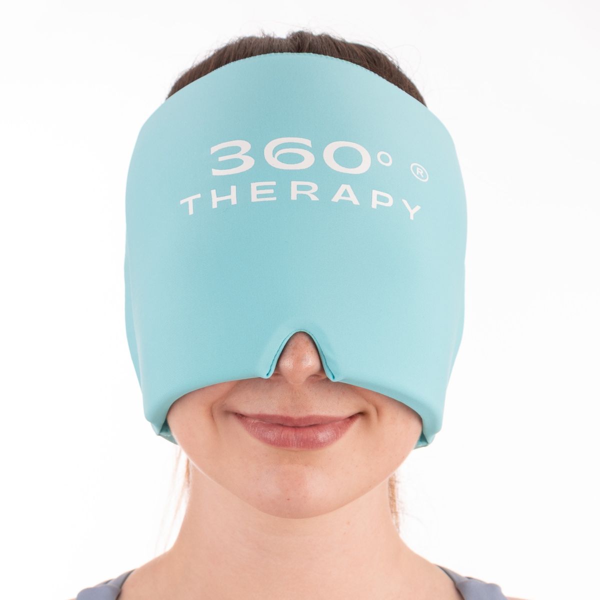 360 THERAPY - Gorro de Gel FríoCalor 360º THERAPY® para Migraña  Compresa Térmica Cabeza Celeste