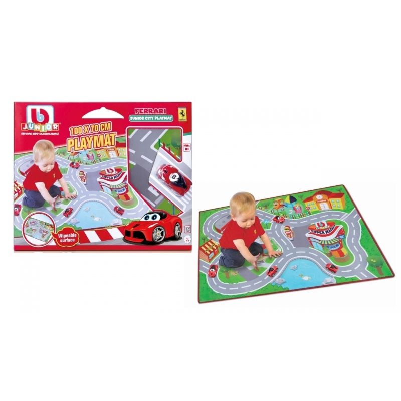 BBURAGO - BURAGO 85007 FERRARI JUNIOR CITY PLAY MAT W CAR