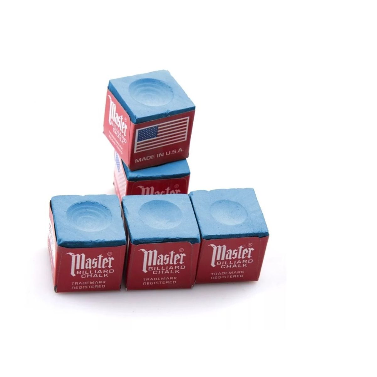 GENERICO - Pack 5 Tizas Master Para Pool Billar