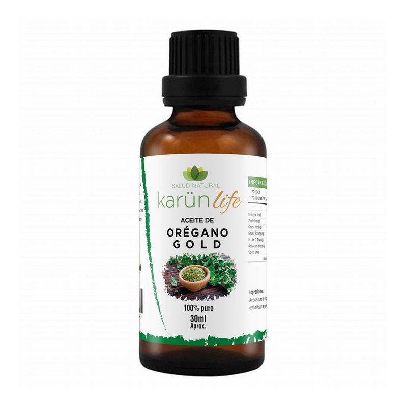 KARUNLIFE - Aceite De Oregano Liquido 30 Ml - 86%-90% carvacrol