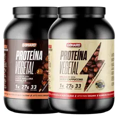 GOHARD - PACK PROTEINAS 2KG EN TOTAL 66SV CHOCOLATE AVELLANA - CAPUCCINO