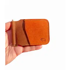 BUFFEL - Tarjetero con Clip de Billetes - MILAN Bicolor Cuero italiano