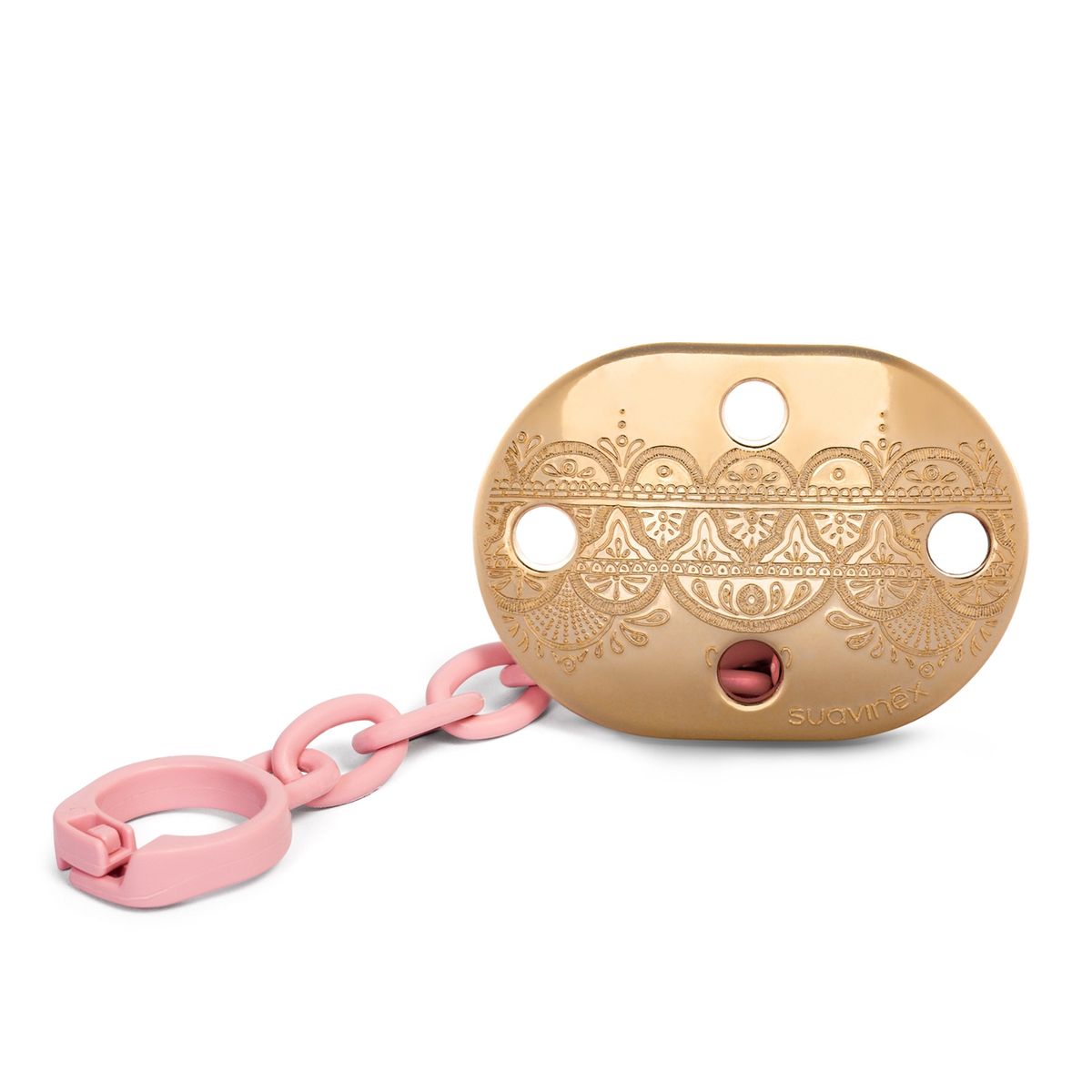 SUAVINEX - BROCHE PARA CHUPETE PREMIUM ROSADO