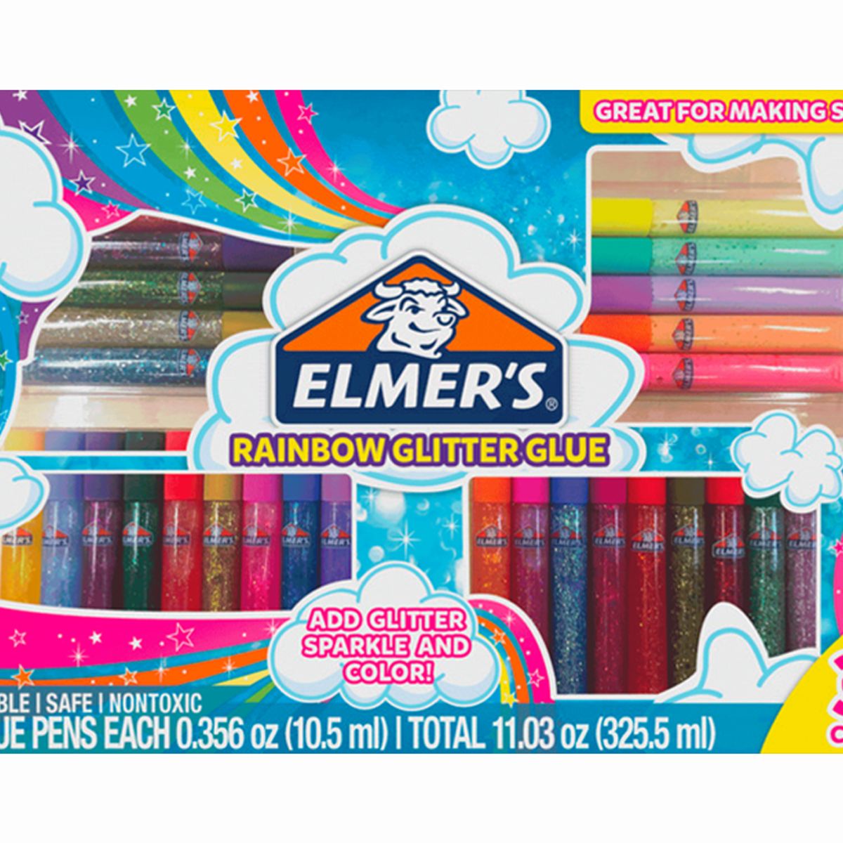 ELMERS - Pack Pegamento Glitter En Tubo Elmers Caja X30