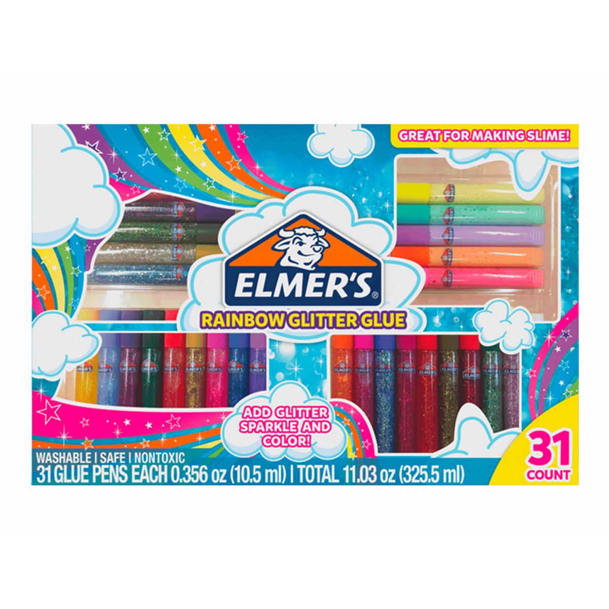 ELMERS - Pack Pegamento Glitter En Tubo Elmers Caja X30