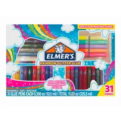 ELMERS - Pack Pegamento Glitter En Tubo Caja X30
