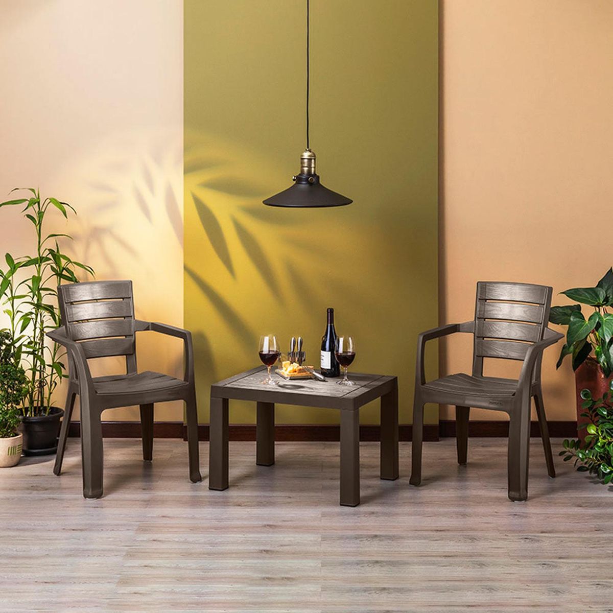 RIMAX - Mesa De Centro Terraza Café 65x50 Cm Baru Rimax