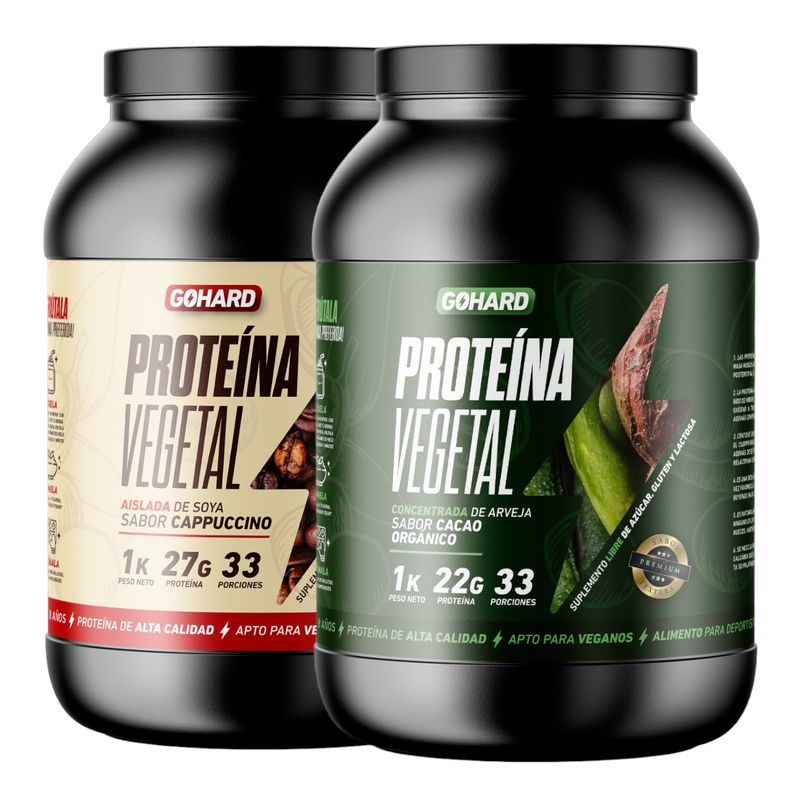 GOHARD - PACK PROTEINAS GOHARD 2KG TOTAL 66SV CAPUCCINO - ARVEJA