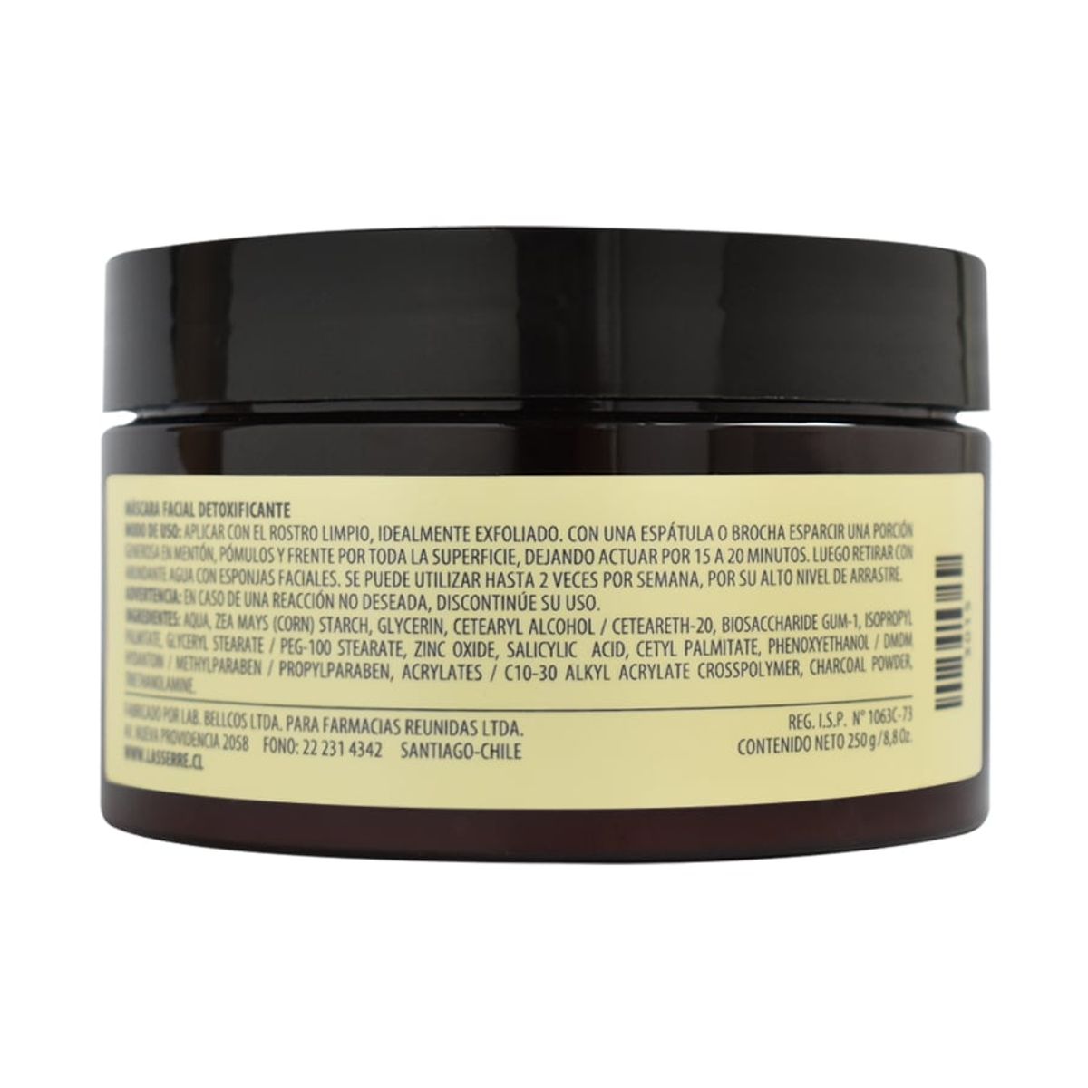 LASSERRE COSMETIQUE - Máscara Detoxificante Facial Carbon Vegetal Lasserre Cosmétique