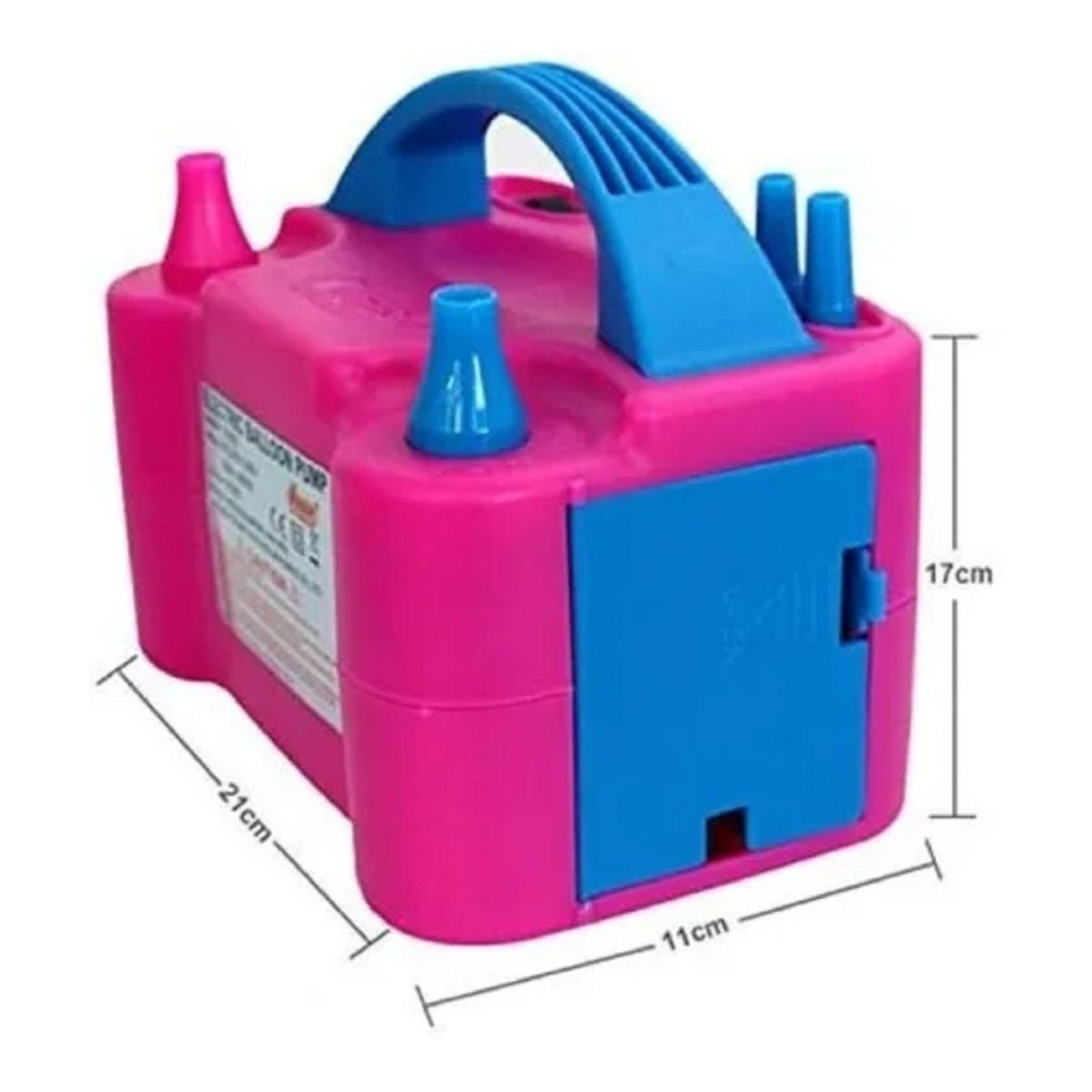 GENERICO - Inflador Globos Eléctrico Con 2 Inyectores 600w