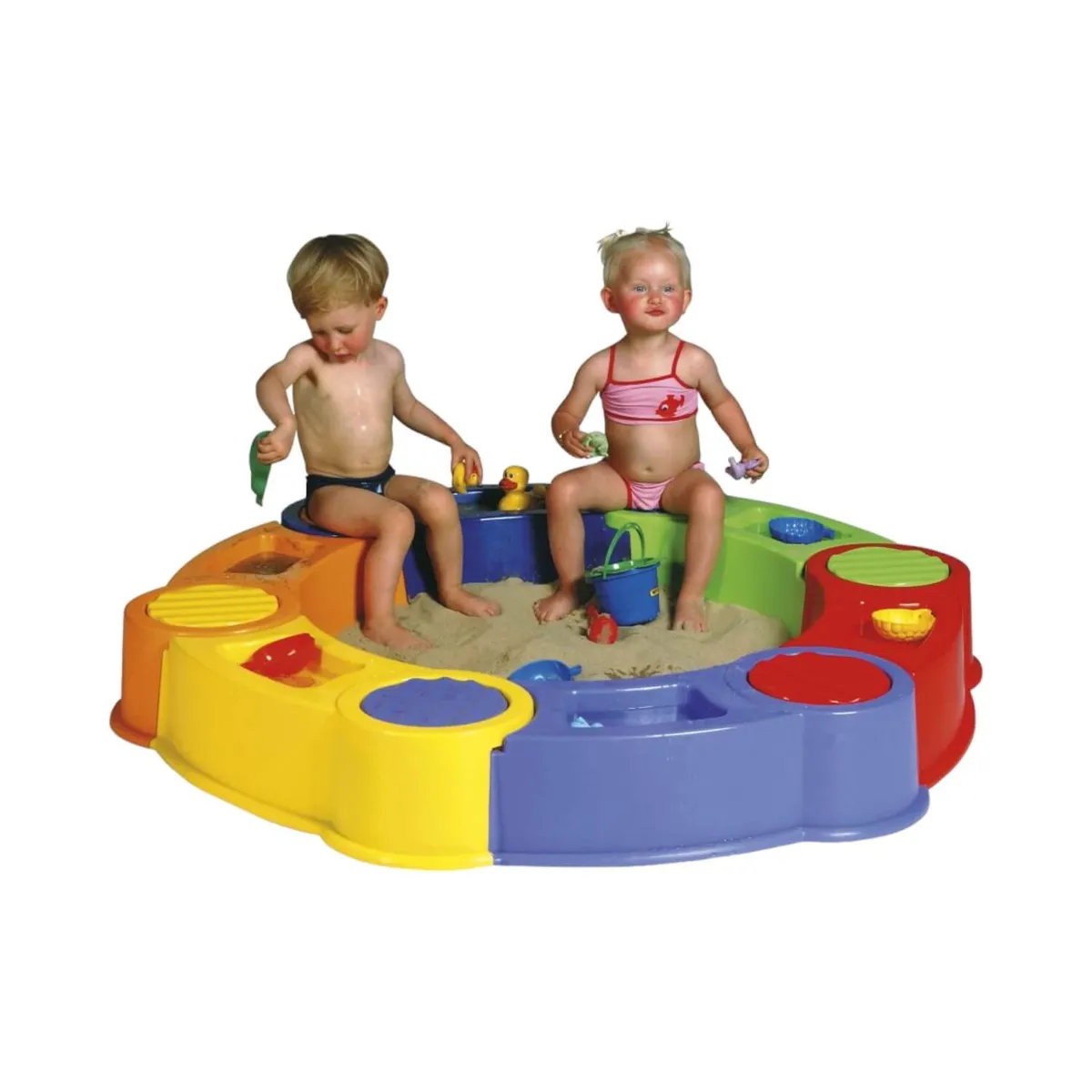 PARADISO - Arenero Multicolor De 6 Piezas 141x141x18 Cms Paradiso