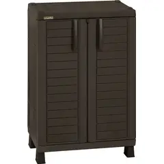 RIMAX - Gabinete Multiuso Plastico Cafe 101x65X45 Cm Baru