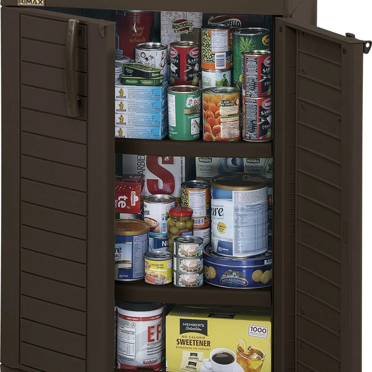 RIMAX - Gabinete Multiuso Plastico Cafe 101x65X45 Cm Baru Rimax…