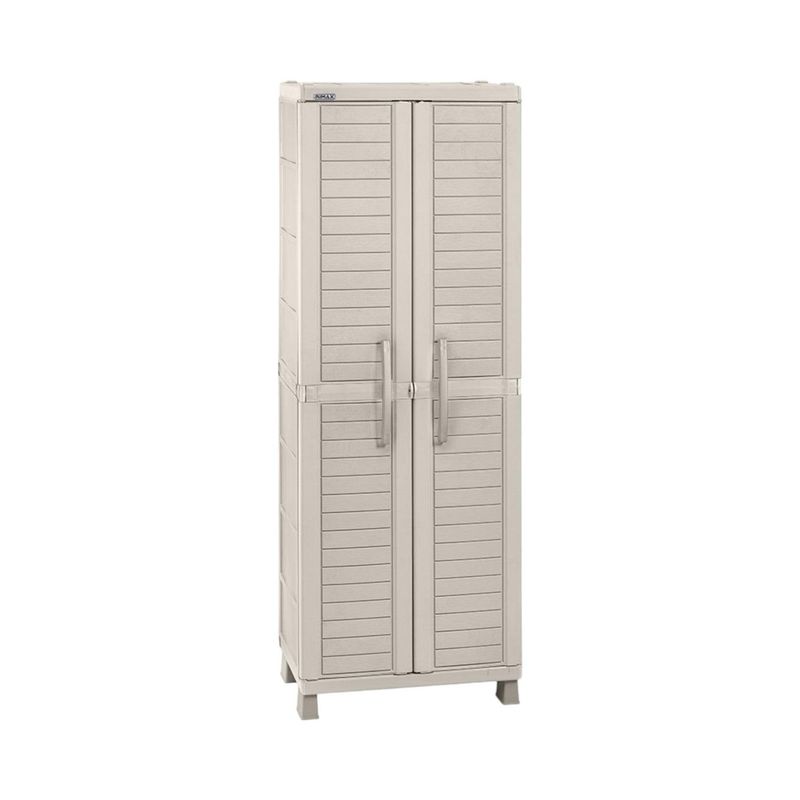 RIMAX - Armario Multiuso Plastico Taupe 189x65x45 Cm Baru Rimax