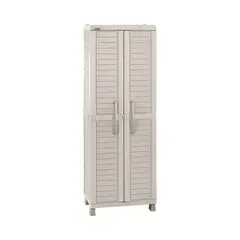 RIMAX - Armario Multiuso Plastico Taupe 189x65x45 Cm Baru