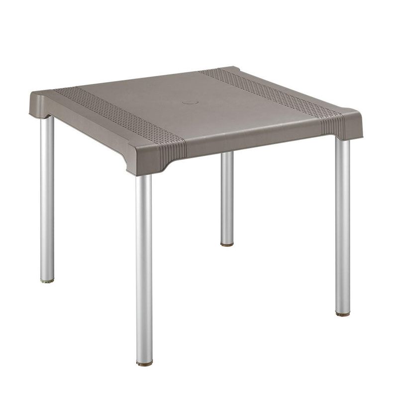 RIMAX - Mesa de terraza patas aluminio 85X85 cm Shia Rimax