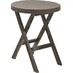 RIMAX - Mesa Plegable Circular Baru Mocca 60x74cms