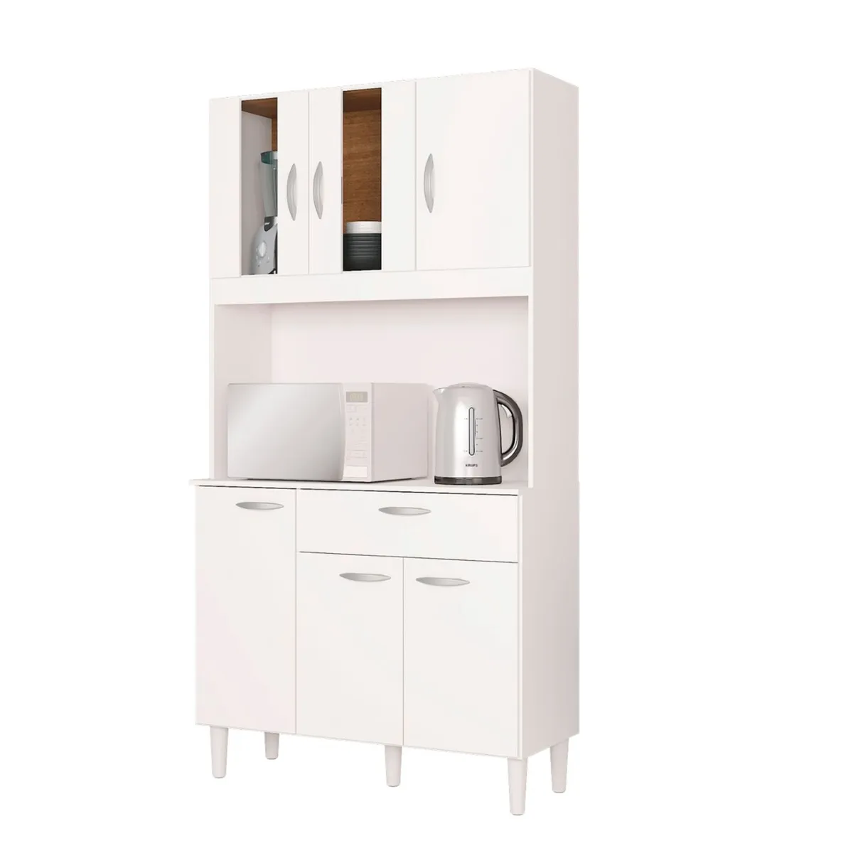 TAHUARI - Mueble de cocina Magda 6 puertas blanco