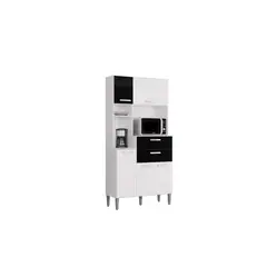 TAHUARI - Mueble de cocina Flavia 5 puertas blanco/negro