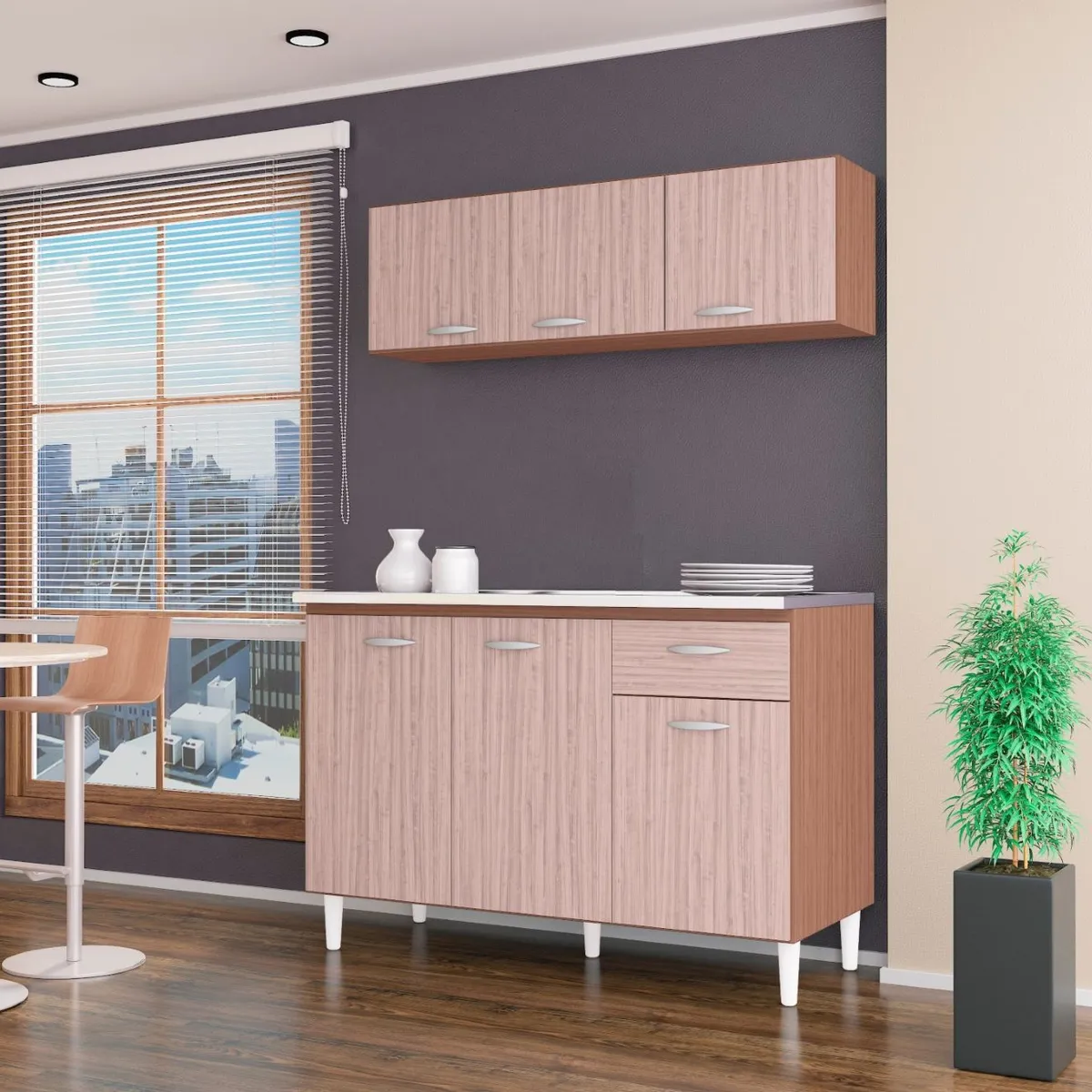 TAHUARI - Mueble de cocina Maria Gracia capuchinoalmendra