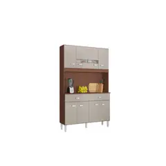 TAHUARI - Mueble de cocina Manu 8 puertas capuchino off white
