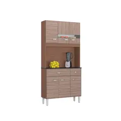 TAHUARI - Mueble de cocina Manu 6 puertas capuchino/almendra