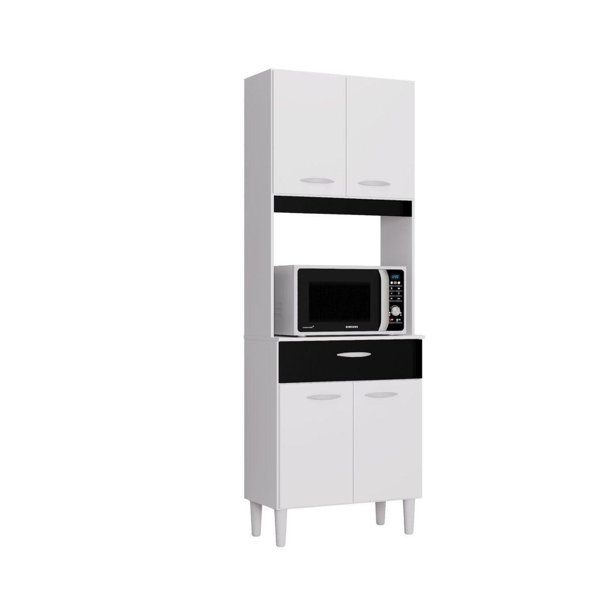 TAHUARI - Mueble de cocina Kelly blanconegro