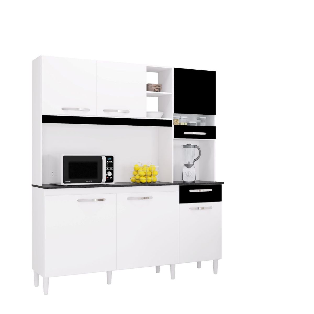 TAHUARI - Mueble de cocina Barbara blanconegro