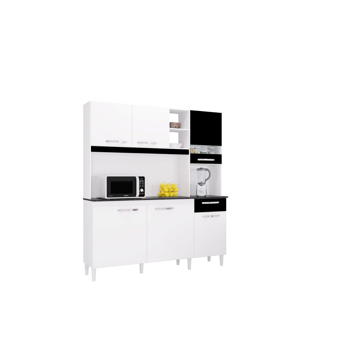 TAHUARI - Mueble de cocina Barbara blanconegro