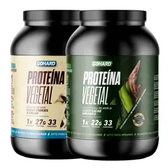 GOHARD - PACK PROTEINAS 2KG TOTAL 66SV CACAO ORGÁNICO -COOKIES AND CREAM
