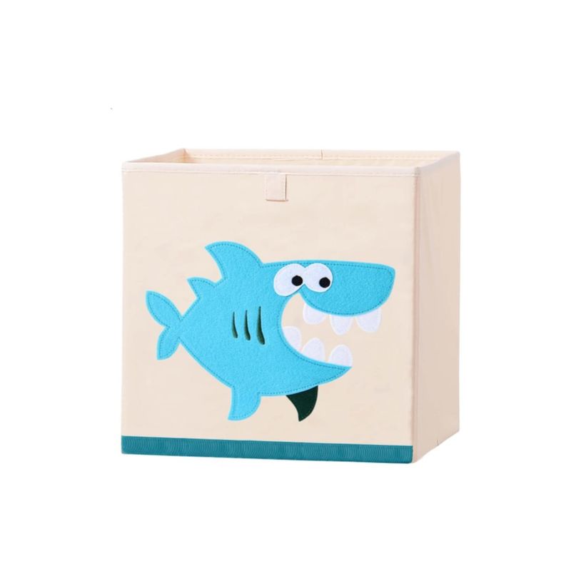 KIVARA - Caja Organizador Juguetes Ropa Infantil Kivara Shark