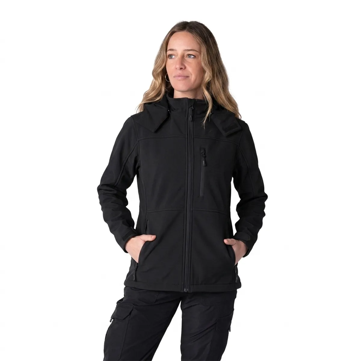 INDUSBORD - Chaqueta Softshell con Capucha Mujer Custom Series Indusbord