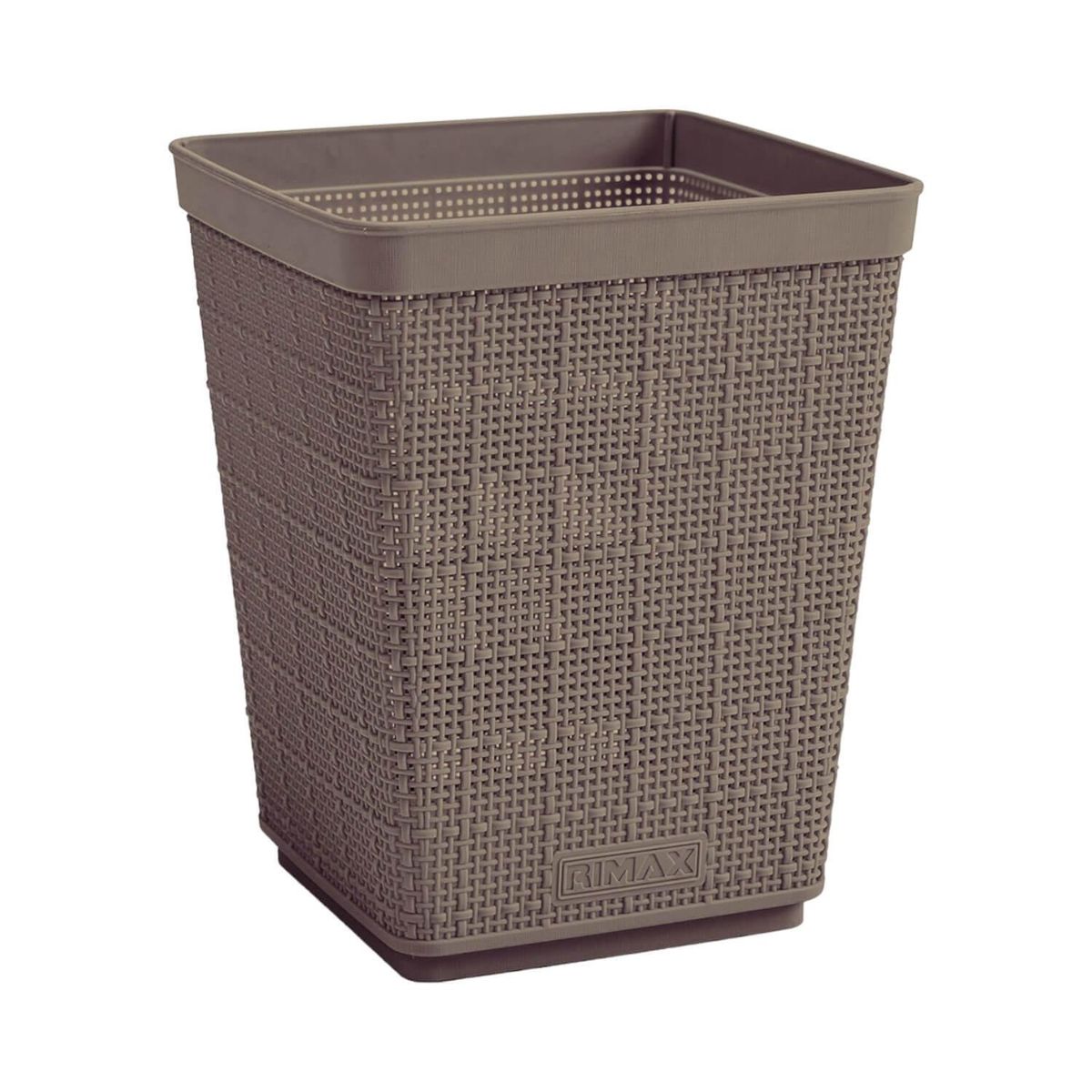 RIMAX - Papelero textura Gris 6 Lts Cafe Rimax
