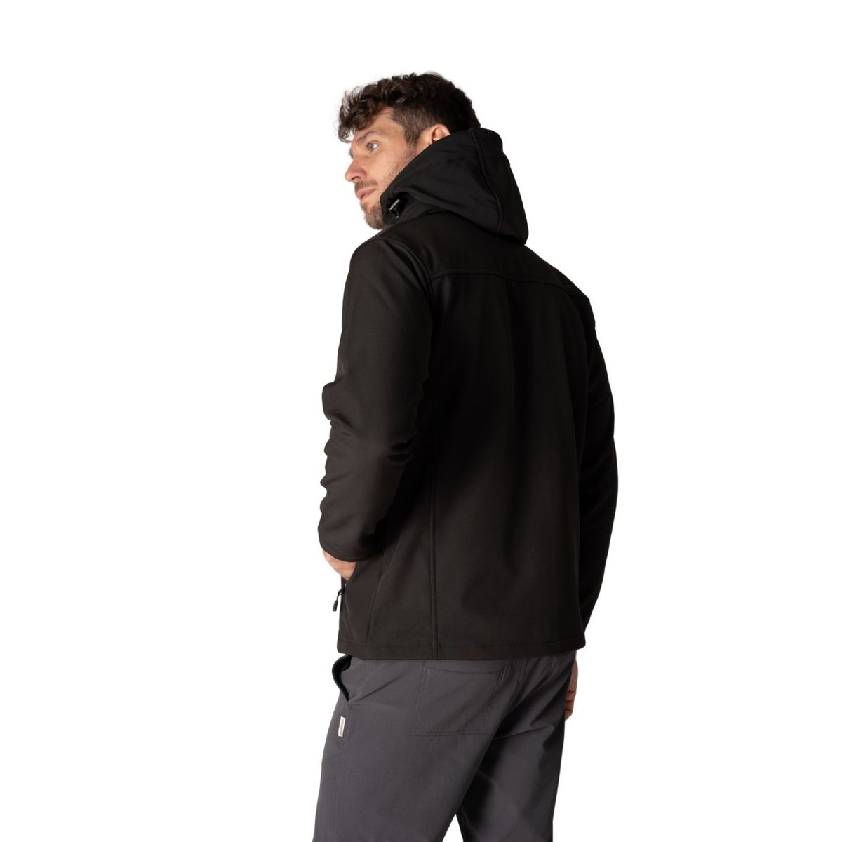 INDUSBORD - Chaqueta Softshell con Capucha Hombre Custom Series Con Cierre Ykk ®