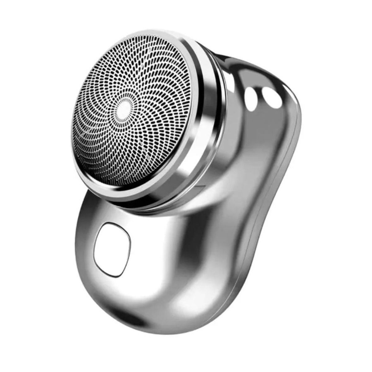 GENERICO - Mini Recortador Afeitadora Para Hombres Portátil Cable Usb Plateado