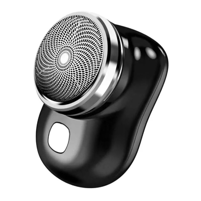 GENERICO - Mini Recortador Afeitadora Para Hombres Portátil Cable Usb Negro