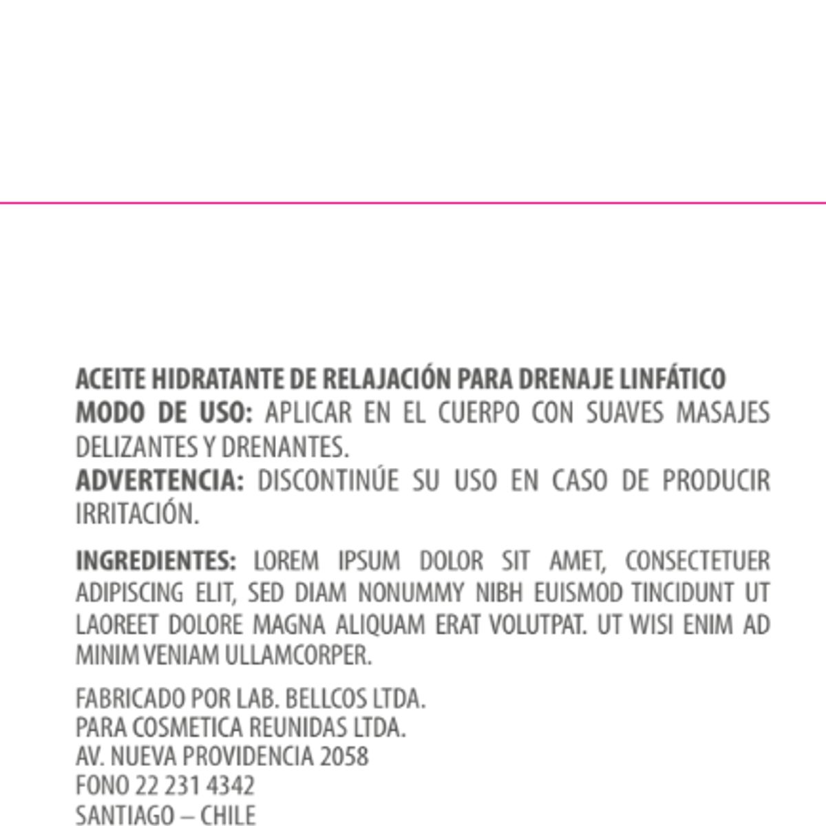LASSERRE COSMETIQUE - Aceite Masaje Corporal Drenante 350 ml Lasserre Cosmétique