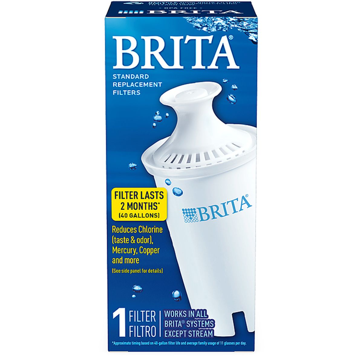 BRITA - Filtro de Agua Brita 1 un